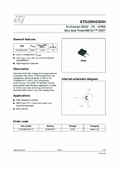 DataSheet STGD6NC60H pdf