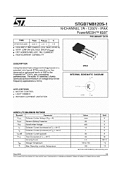 DataSheet STGD7NB120S-1 pdf