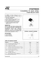 DataSheet STGD7NB60S pdf