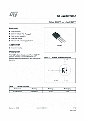 DataSheet STGW30N90D pdf
