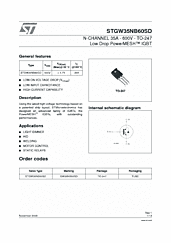 DataSheet STGW35NB60SD pdf