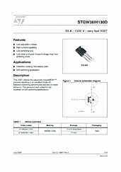 DataSheet STGWS38IH130D pdf