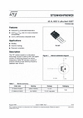 DataSheet STGW45HF60WDI pdf