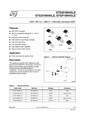 DataSheet STGP18N40LZ pdf