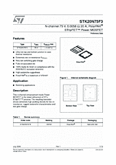 DataSheet STK20N75F3 pdf