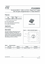 DataSheet STL6NM60N pdf