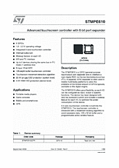 DataSheet STMPE610 pdf