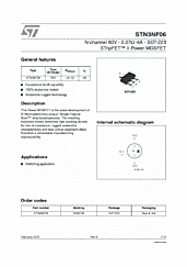 DataSheet STN3NF06 pdf