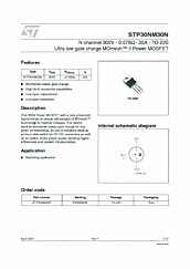 DataSheet STP30NM30N pdf