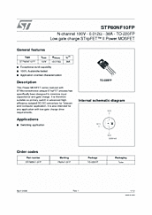 DataSheet STP80NF10FP pdf