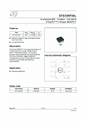 DataSheet STS12NF30L pdf