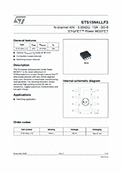 DataSheet STS15N4LLF3 pdf