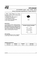 DataSheet STS1NK60Z pdf