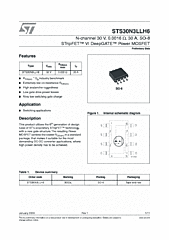 DataSheet STS30N3LLH6 pdf