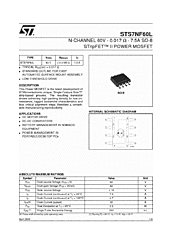 DataSheet STS7NF60L pdf