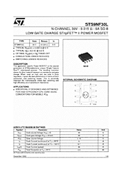 DataSheet STS9NF30L pdf