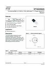 DataSheet STY80NM60N pdf