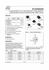 DataSheet STB30NM60ND pdf