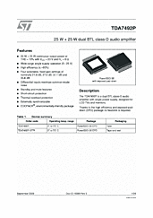 DataSheet TDA7492P pdf