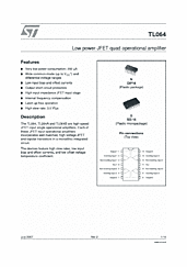 DataSheet TL064 pdf