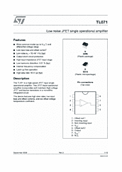 DataSheet TL071 pdf