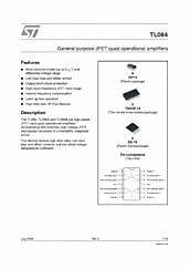 DataSheet TL084B pdf