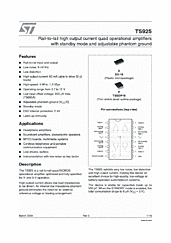 DataSheet TS925 pdf