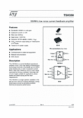 DataSheet TSH350 pdf