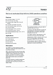 DataSheet TSV621 pdf