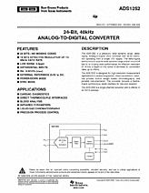 DataSheet ADS1252 pdf