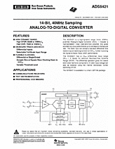 DataSheet ADS5421 pdf