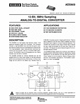 DataSheet ADS803 pdf