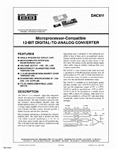 DataSheet DAC811 pdf