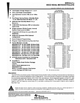 DataSheet MSP430C315 pdf