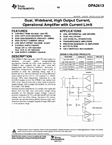 DataSheet OPA2613 pdf