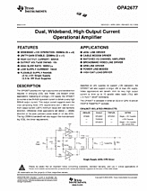 DataSheet OPA2677 pdf