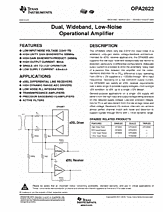 DataSheet OPA2822 pdf