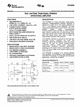 DataSheet OPA2830 pdf