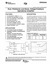 DataSheet OPA2846 pdf