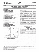 DataSheet OPA2889 pdf