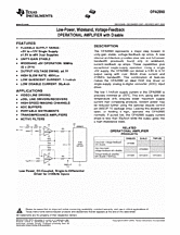 DataSheet OPA2890 pdf