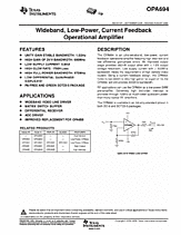 DataSheet OPA694 pdf