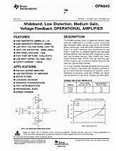 DataSheet OPA843 pdf