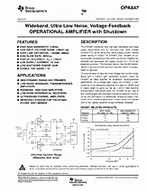 DataSheet OPA847 pdf