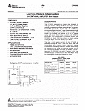 DataSheet OPA890 pdf