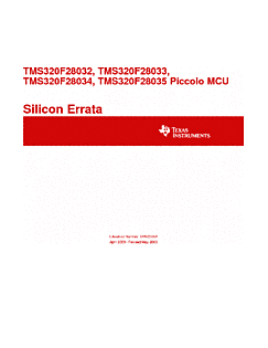 DataSheet TMS320F28033 pdf