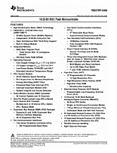 DataSheet TMS470R1A384 pdf