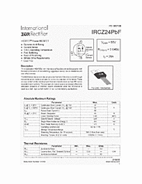 DataSheet IRCZ24PBF pdf