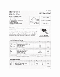 DataSheet IRCZ44PBF pdf