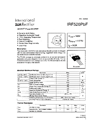 DataSheet IRF520PBF pdf